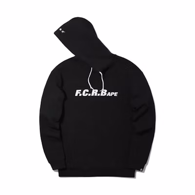 BAPE FW22 Black Logo Print Pullover Hoodie Casual Streetwear 0ZXSWM114901C