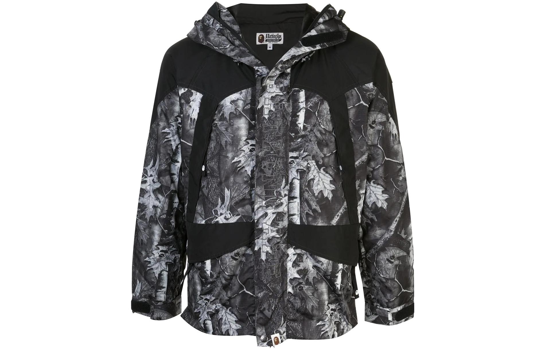 BAPE FW22 Camo Full-Zip Jacket Men’s Grey M141004C-BLACK