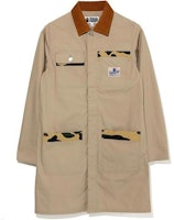 BAPE FW22 Camo Patchwork Long Sleeve Shirt Dress with Ape Letter Tag. 0ZXDSW235503F BAPE FW22 Camo Patchwork Long Sleeve Shirt Dress with Ape Letter Tag. 0ZXDSW235503F