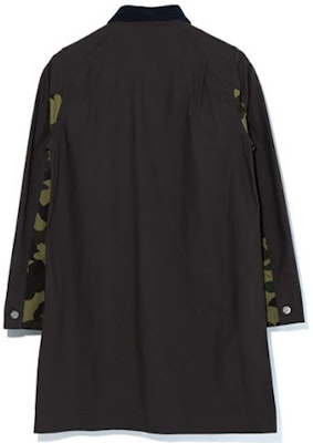 BAPE FW22迷彩拼接猿人字母標籤長袖襯衫洋裝 0ZXDSW235503F Purchase BAPE FW22迷彩拼接猿人字母標籤長袖襯衫洋裝 0ZXDSW235503F