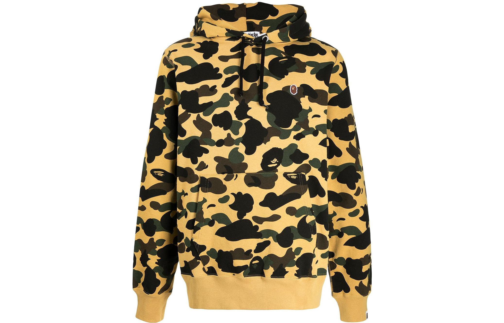 BAPE FW22 Camo Print Pullover Hoodie Long Sleeve 001PPH801004M