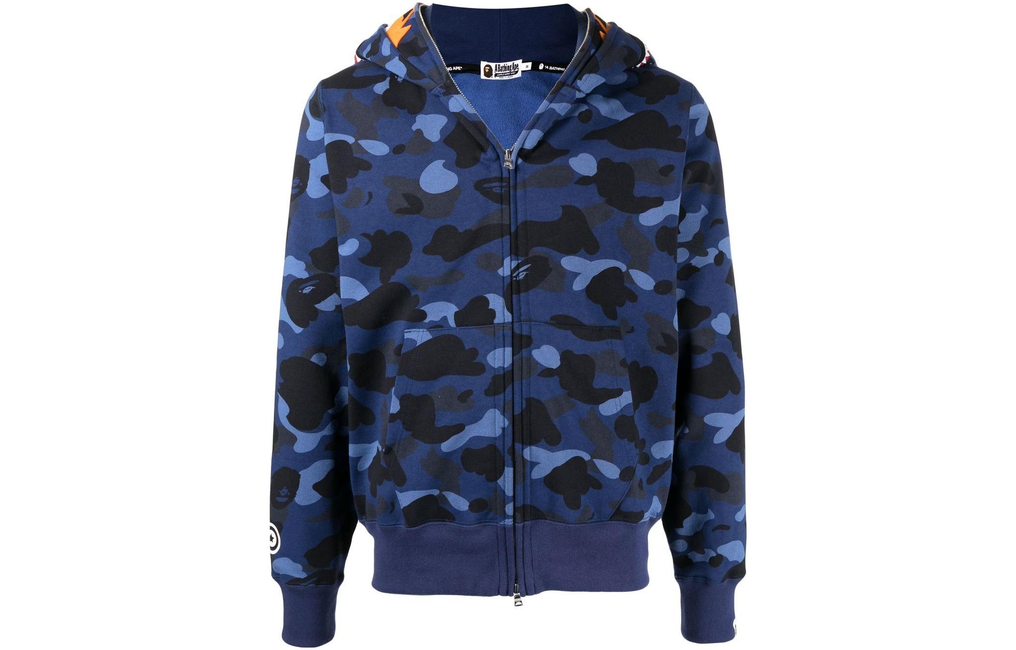 BAPE FW22 Camo Print Zip-Up Hoodie 001ZPI301021M