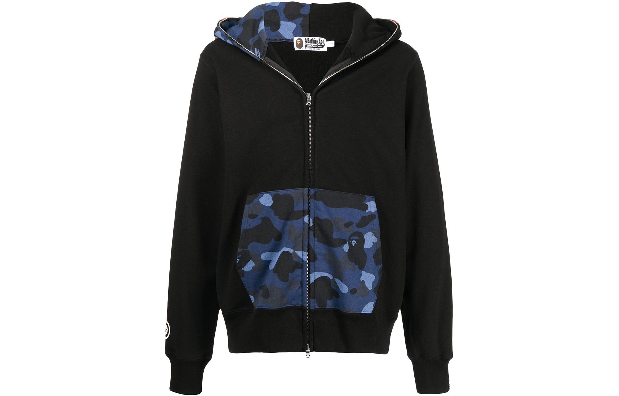 BAPE FW22 Camo Print Zip-Up Hoodie Men 001ZPI301023