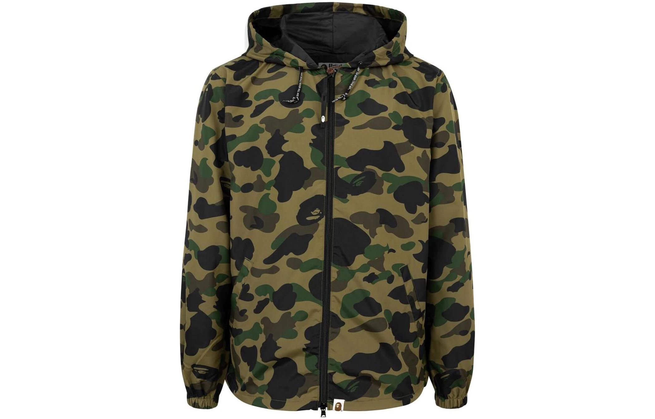 BAPE FW22 Camouflage Print Hooded Jacket Camo Color M40018XCGRNGRX