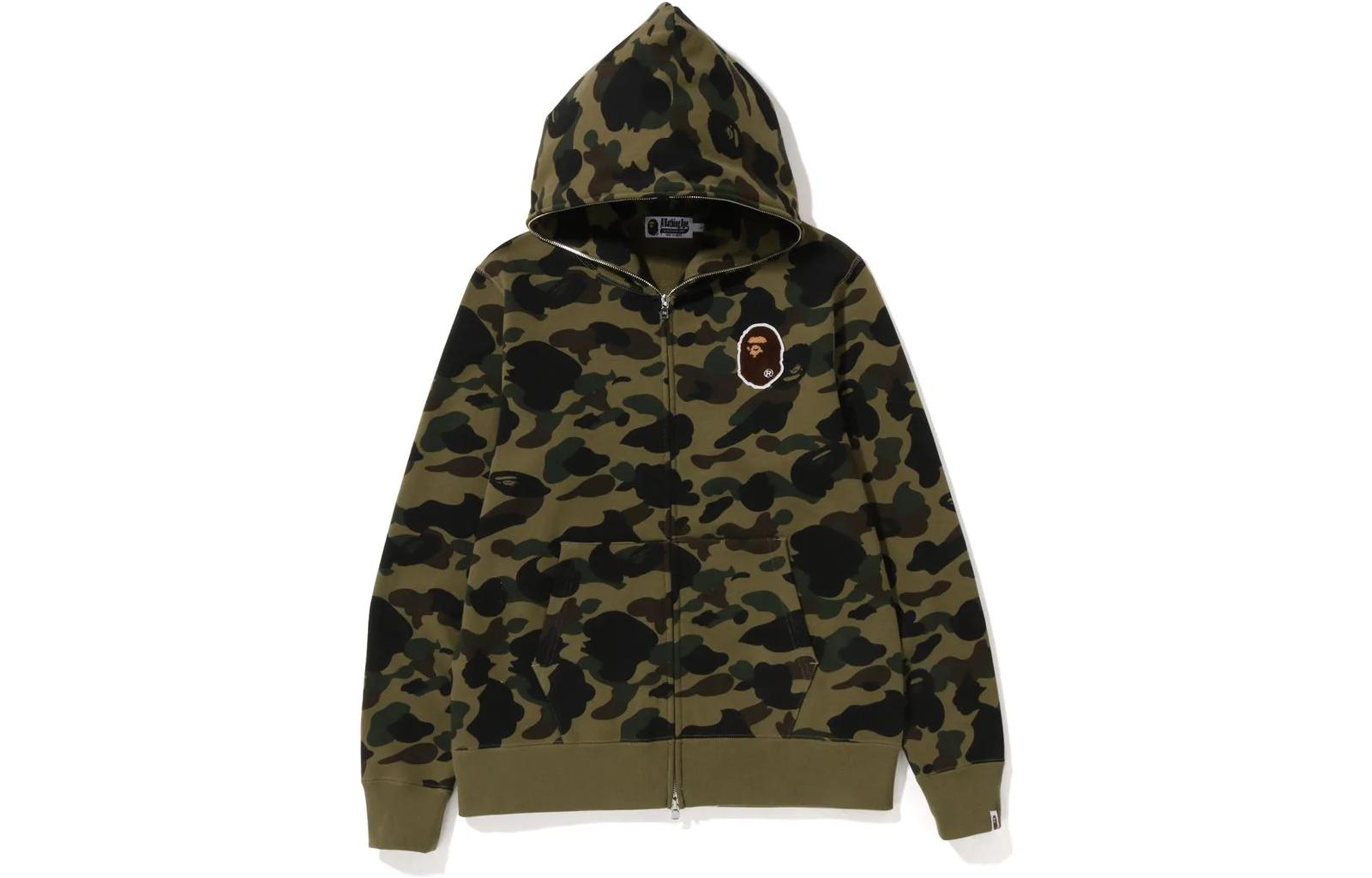 BAPE FW22 Full Zip Camo Hoodie Long Sleeve 1I80-115-016