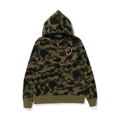 BAPE FW22 Full Zip Camo Hoodie Long Sleeve 1I80-115-016
