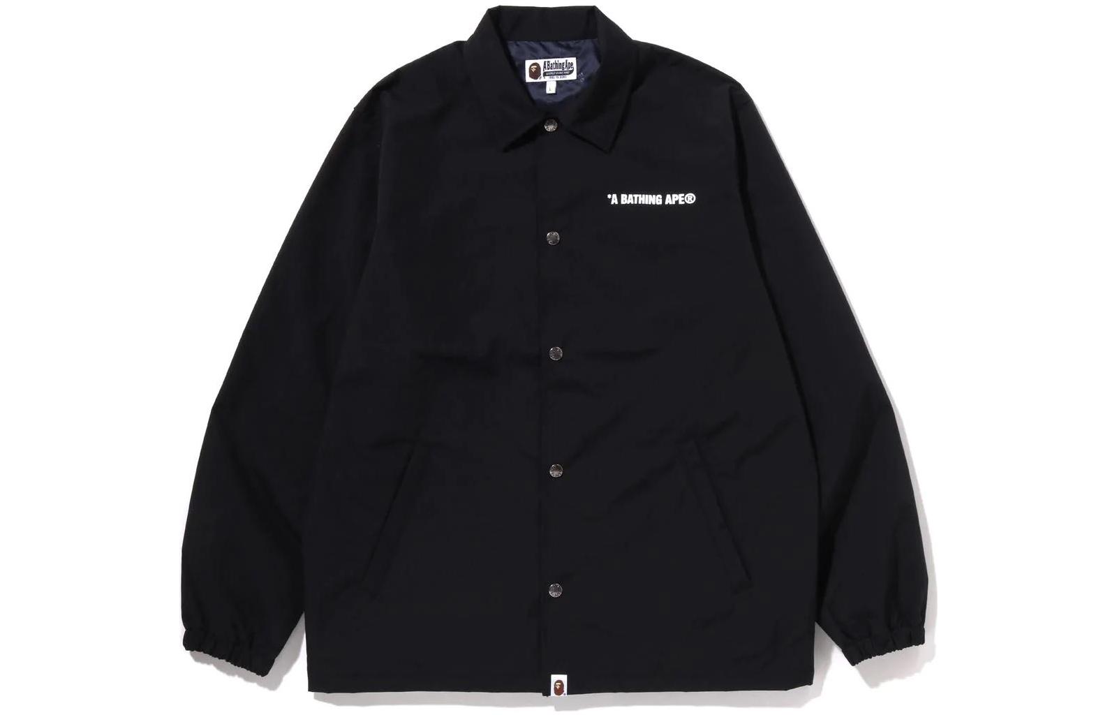 BAPE FW22 Giant Ape Head Coach Jacket Letter Print Long Sleeve Outerwear 1I80-140-014