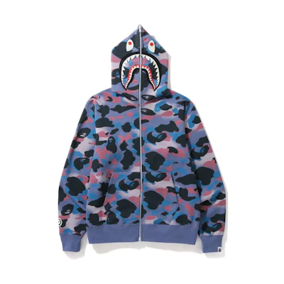 BAPE FW22 Glow-in-the-Dark Full-Zip Long Sleeve Hoodie Men’s 1i80-115-005