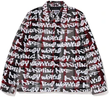 BAPE FW22 Graffiti Letter Print Plaid Zip-Up Long Sleeve Jacket Men’s. 1I80-141-008 BAPE FW22 Graffiti Letter Print Plaid Zip-Up Long Sleeve Jacket Men’s. 1I80-141-008