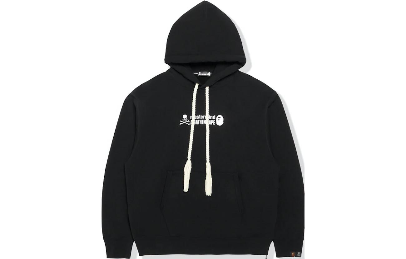 BAPE FW22 Letter Graphic Pullover Hoodie Black MVBSW114905MI