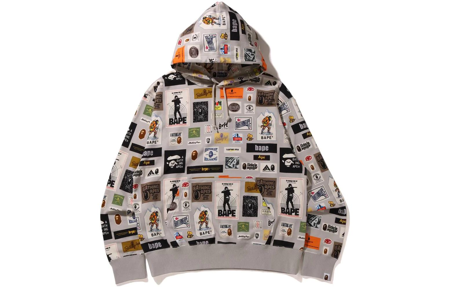 BAPE FW22 Logo All-Over Print Pullover Hoodie  Long Sleeve. 1I80-114-004 圖 2