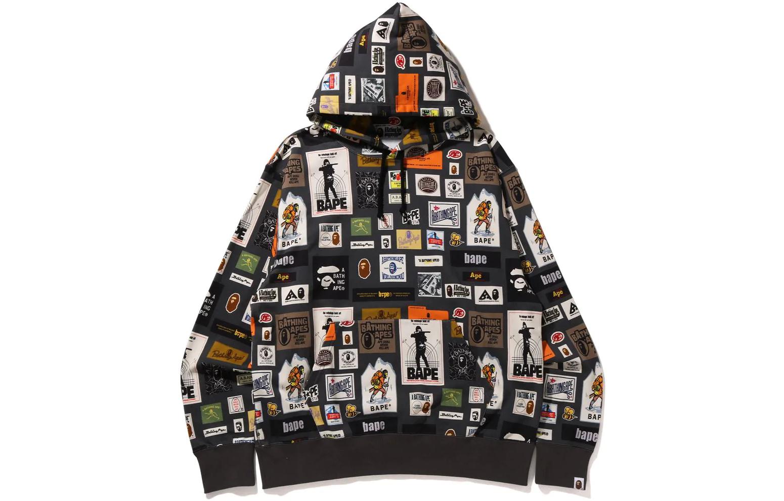 BAPE FW22 Logo All-Over Print Pullover Hoodie  Long Sleeve. 1I80-114-004 圖 3