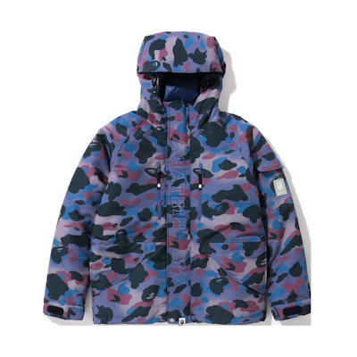 BAPE FW22 Logo Camo Letter Print Hooded Down Jacket for Men. 1I80-144-006