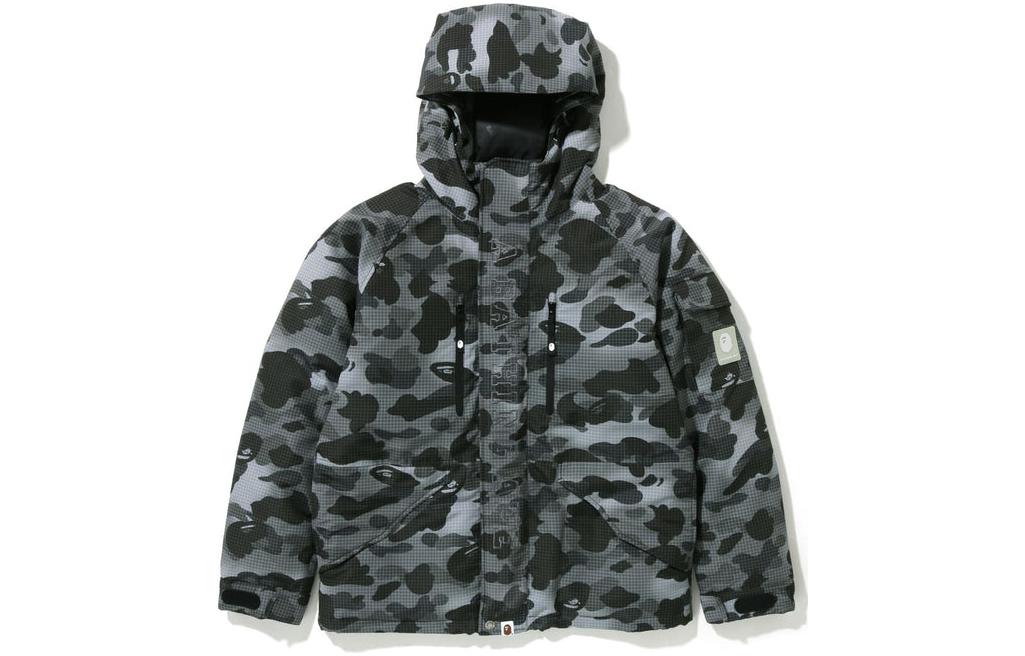 BAPE FW22 Logo Camo Letter Print Hooded Down Jacket for Men. 1I80-144-006 圖 2