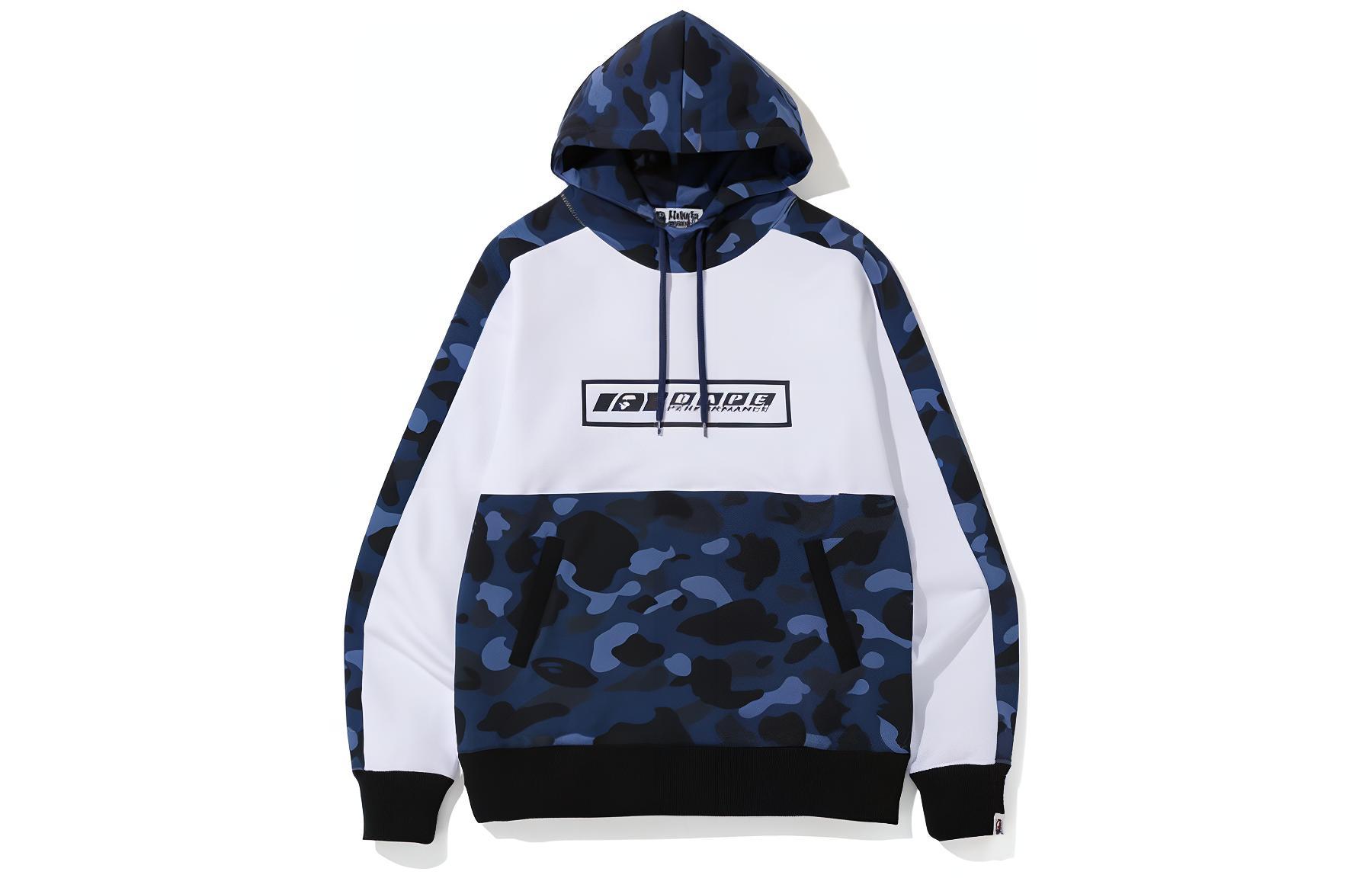 BAPE FW22 Logo Letter Camo Patchwork Hoodie Edition 0ZXSWM114005D