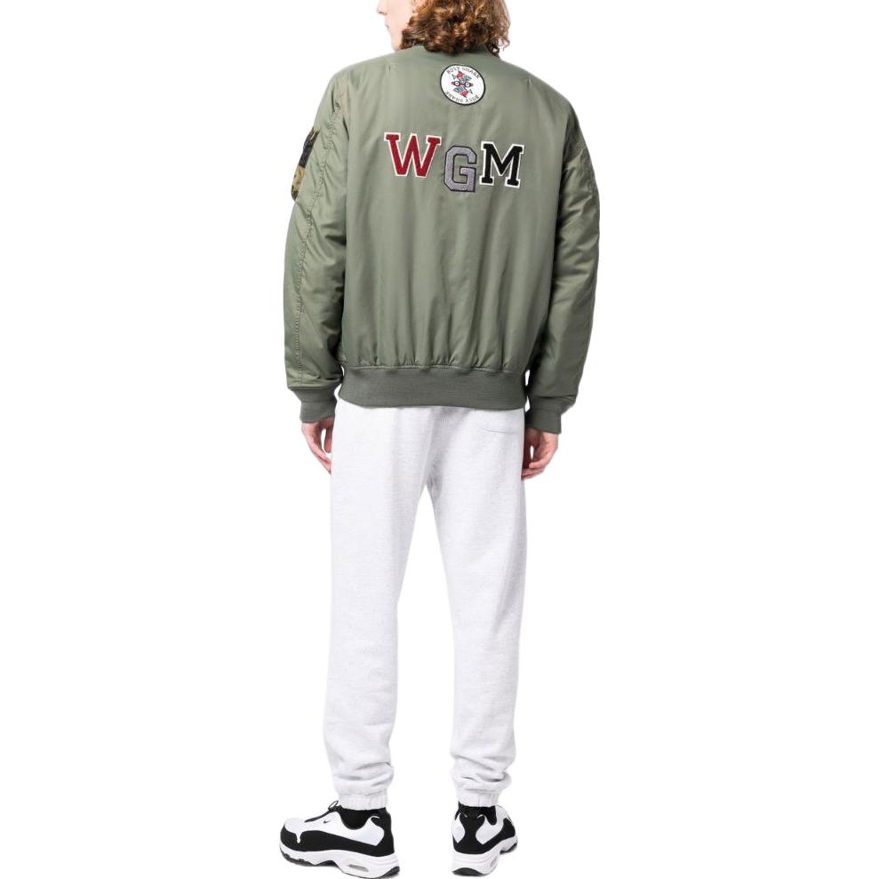 Lookbook 베이프 FW22 로고 패치 남성 플라이트 자켓 0ZXJKM141001I