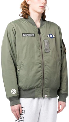 베이프 FW22 로고 패치 남성 플라이트 자켓 0ZXJKM141001I Purchase 베이프 FW22 로고 패치 남성 플라이트 자켓 0ZXJKM141001I