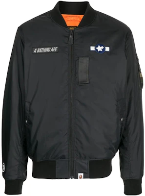 베이프 FW22 로고 패치 남성 플라이트 자켓 0ZXJKM141001I Details for 베이프 FW22 로고 패치 남성 플라이트 자켓 0ZXJKM141001I