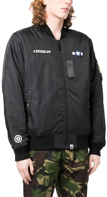 베이프 FW22 로고 패치 남성 플라이트 자켓 0ZXJKM141001I Cheap 베이프 FW22 로고 패치 남성 플라이트 자켓 0ZXJKM141001I