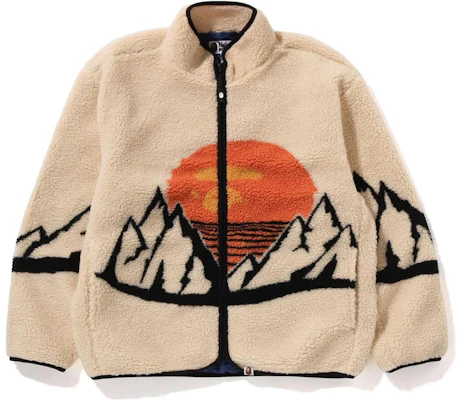 BAPE FW22 Jaket Zip-Up Logo Print Kolar Tinggi Unisex Gaya Pasangan 1I80-140-003 Buy BAPE FW22 Jaket Zip-Up Logo Print Kolar Tinggi Unisex Gaya Pasangan 1I80-140-003