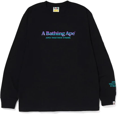 BAPE FW22 山岳渐变Logo印花长袖套头T恤 1I80-111-015 Buy BAPE FW22 山岳渐变Logo印花长袖套头T恤 1I80-111-015