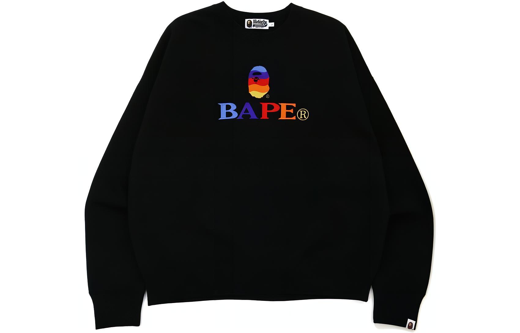 Order BAPE FW22 彩色猿人頭標誌刺繡男士衛衣 0ZXSWM11307XH