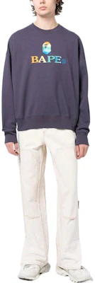 BAPE FW22 彩色猿人頭標誌刺繡男士衛衣 0ZXSWM11307XH Shop BAPE FW22 彩色猿人頭標誌刺繡男士衛衣 0ZXSWM11307XH