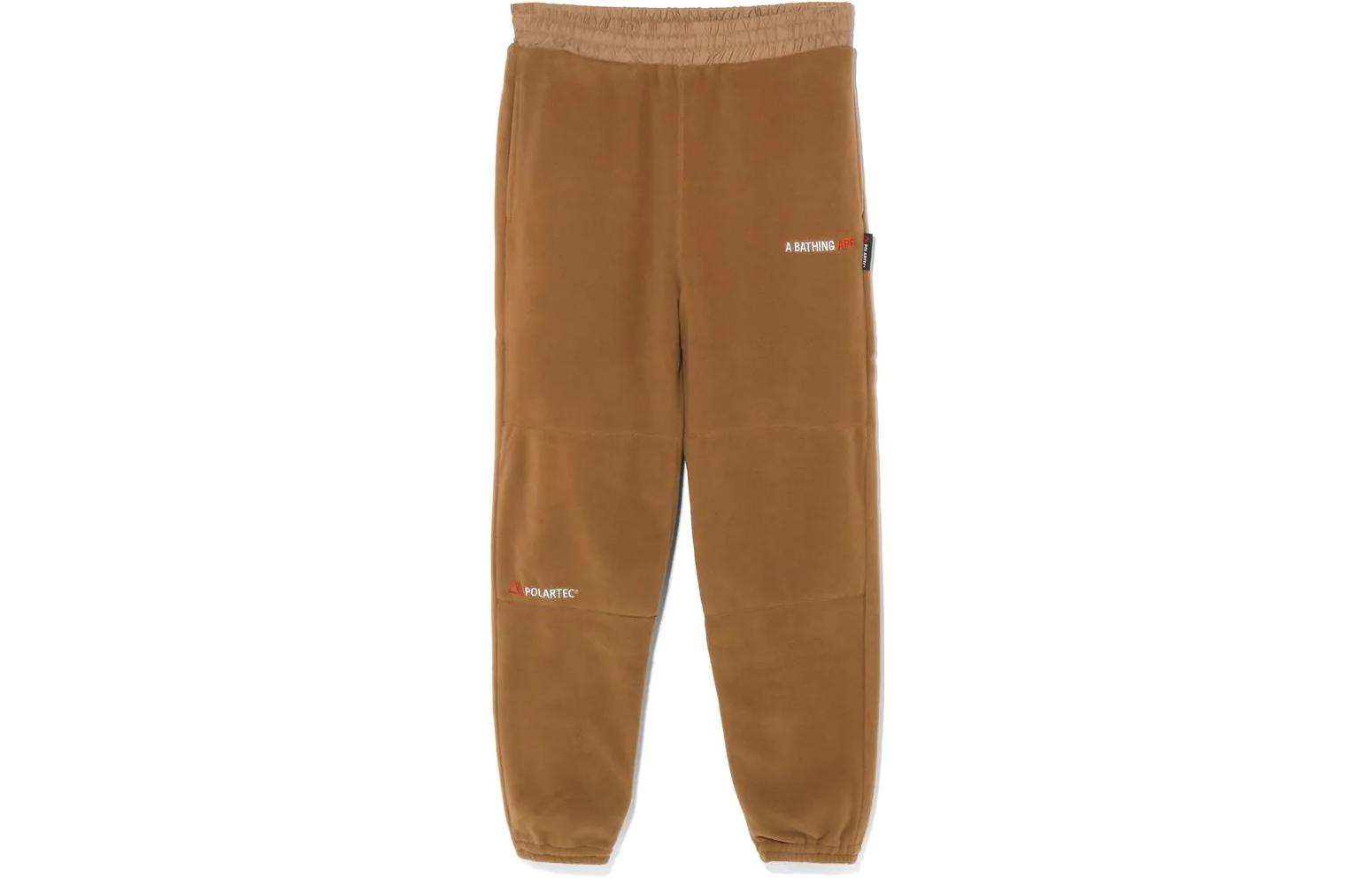 Order Celana Jogger Pria BAPE FW22 Polartec Fleece Logo Bordir Pinggang Elastis. 1H80-152-009