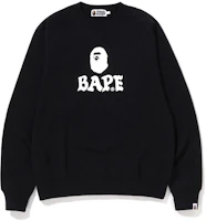 BAPE FW22 Relaxed Fit Crewneck Ape Logo Graphic Pullover Sweatshirt Men 1I80-113-001 BAPE FW22 Relaxed Fit Crewneck Ape Logo Graphic Pullover Sweatshirt Men 1I80-113-001