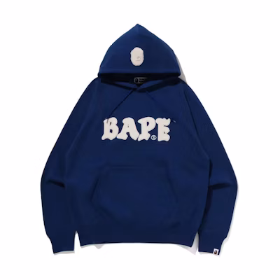 BAPE FW22 Relaxed Fit Pullover Hoodie Logo Printed Hoodie 1I80-114-001