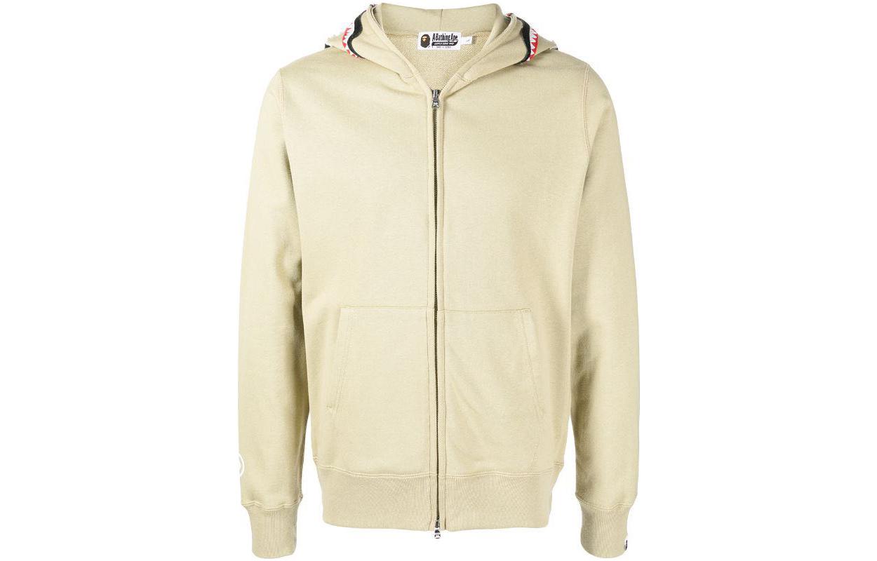 BAPE FW22 Shark Tooth Print Zip-Up Hoodie Jacket Mens 001ZPI301015