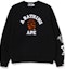 Order BAPE FW22 Tiger Camo College Sweatshirt Lelaki Relaxed Fit dengan Logo Cetakan. 1I70-113-001