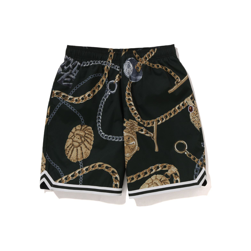 BAPE FW23  Ape Full Print Jewel Pattern Shorts. 0ZXSPM153001L