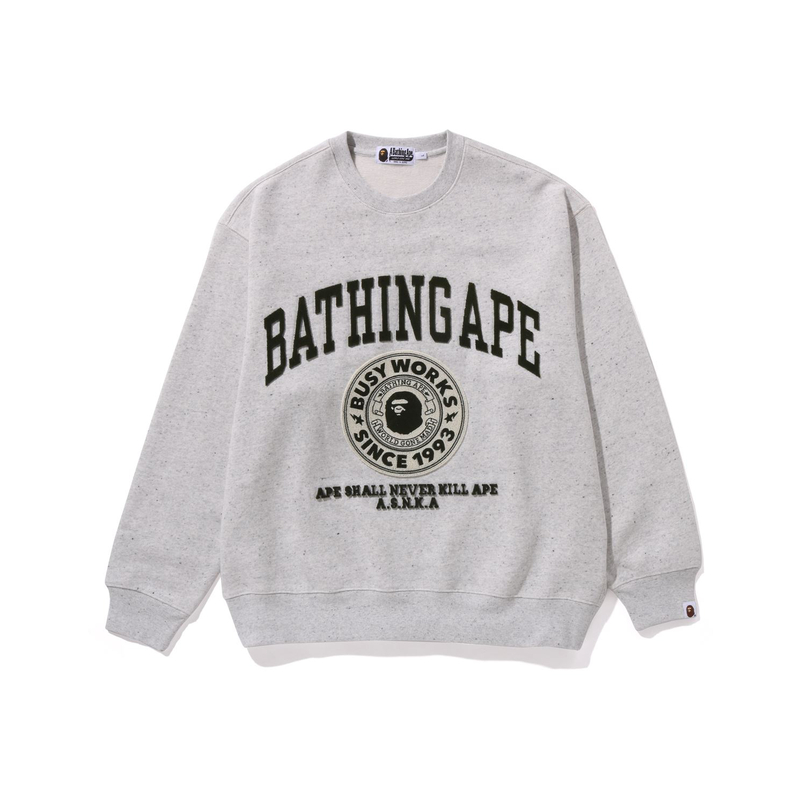 Bape FW23 College Graphic Crewneck Colorblock Sweatshirt . 0ZXSWM113060L 圖 3