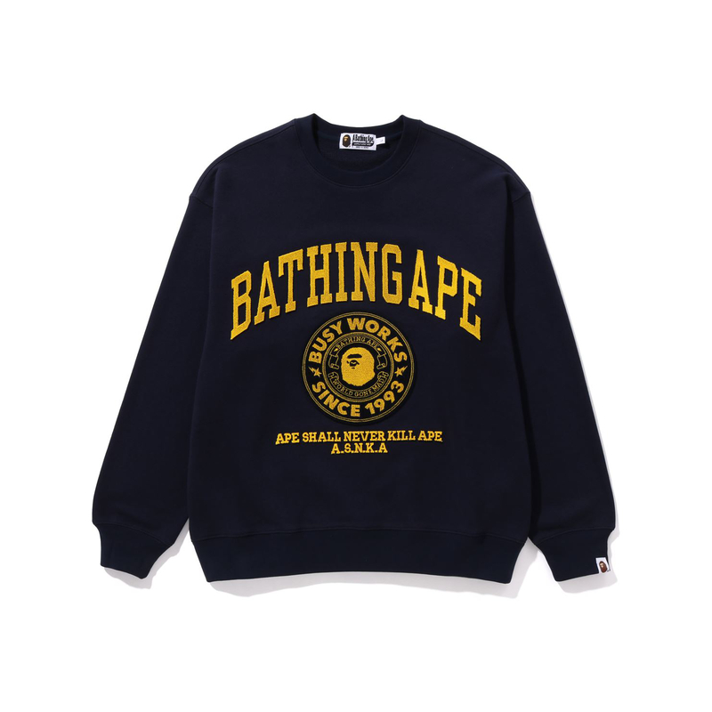 Bape FW23 College Graphic Crewneck Colorblock Sweatshirt . 0ZXSWM113060L 圖 4