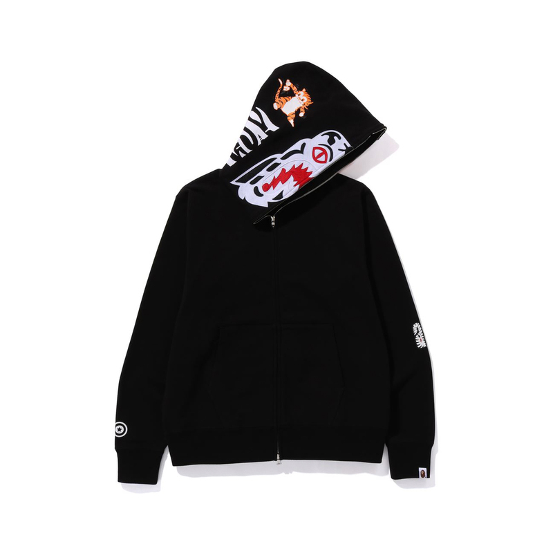 BAPE FW23 Tiger Full-Zip Hoodie Oversized Sweatshirt 0ZXSWM115011L