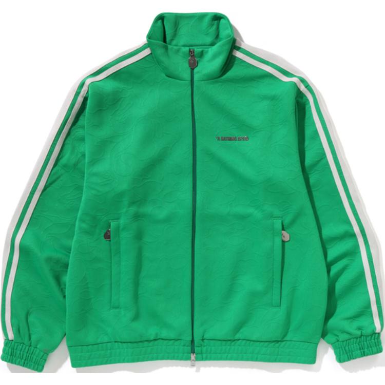 BAPE FW24  Logo Zip-Up High Neck Casual Jacket with Elastic Hems. 0ZXSWM113309N