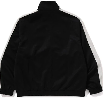 BAPE FW24 Jaket Kasual High Neck Zip-Up Logo dengan Hujung Elastik. 0ZXSWM113309N Lookbook BAPE FW24 Jaket Kasual High Neck Zip-Up Logo dengan Hujung Elastik. 0ZXSWM113309N