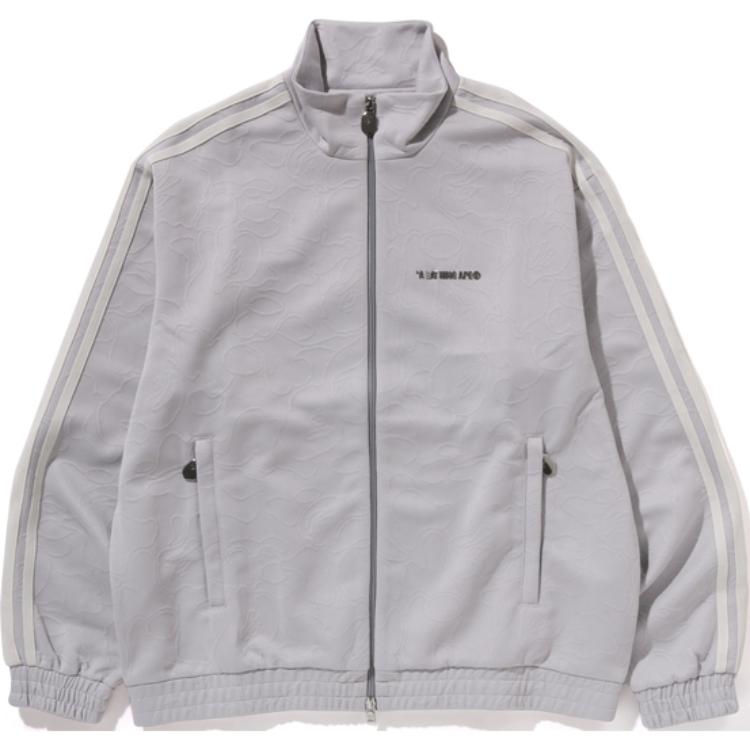 Details for BAPE FW24 Jaket Kasual High Neck Zip-Up Logo dengan Hujung Elastik. 0ZXSWM113309N