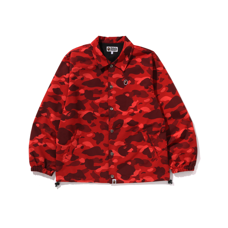 BAPE FW24 Ape Embroidered Camo Print Coach Jacket 0ZXLJM140007N