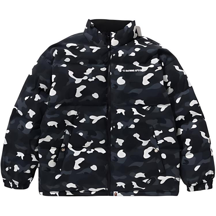 BAPE FW24 Camo Logo Puffer Jacket  - Camouflage/Black. 1k80-144-008 圖 2