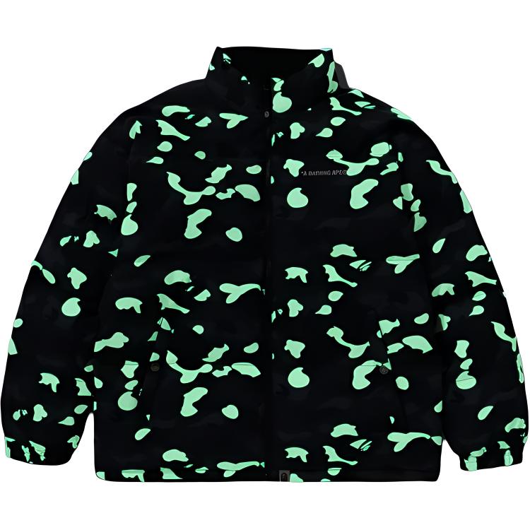 BAPE FW24 Camo Logo Puffer Jacket  - Camouflage/Black. 1k80-144-008 圖 6