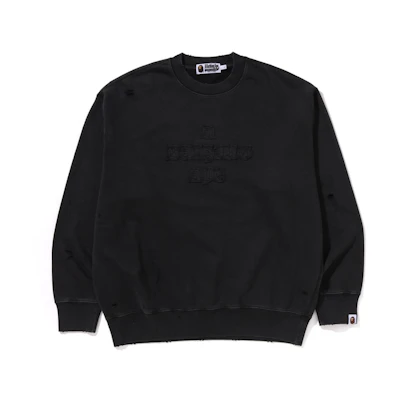 BAPE FW24 Gothic Letter Loose Fit Sweatshirt 0ZXSWM113312N
