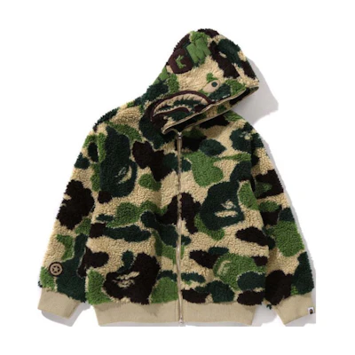 BAPE FW24 Shark Design Zip-Up Hoodie Unisex. 1k80-115-307