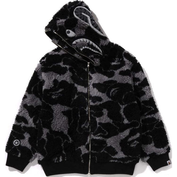 BAPE FW24 Shark Design Zip-Up Hoodie Unisex. 1k80-115-307 圖 6