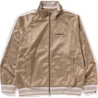 BAPE FW24 Striped Sleeve Zip Jacket Unisex 1k70-115-314 BAPE FW24 Striped Sleeve Zip Jacket Unisex 1k70-115-314