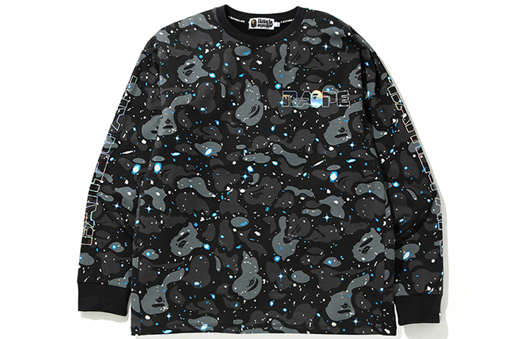 BAPE Galaxy Camo Alphabet Long Sleeve T-Shirt 1G30-111-003