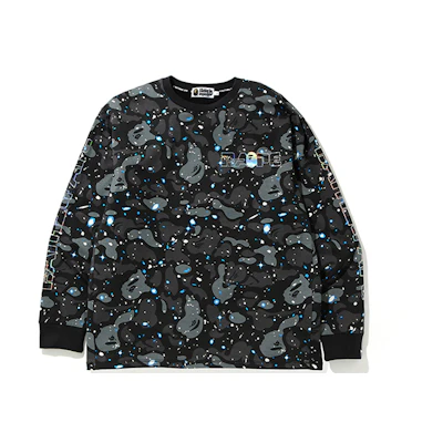 BAPE Galaxy Camo Alphabet Long Sleeve T-Shirt 1G30-111-003