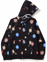 BAPE Galaxy Shark Full Zip Hoodie Black BAPE Galaxy Shark Full Zip Hoodie Black