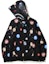 Order BAPE Galaxy Shark Full Zip Hoodie Black